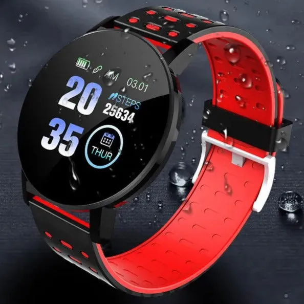 119 Plus Smart Watch & Fitness Tracker (with HR & BP Tracker, Call & MSG Alerts, IPS HD Screen)