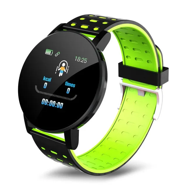 119 Plus Smart Watch & Fitness Tracker (with HR & BP Tracker, Call & MSG Alerts, IPS HD Screen)