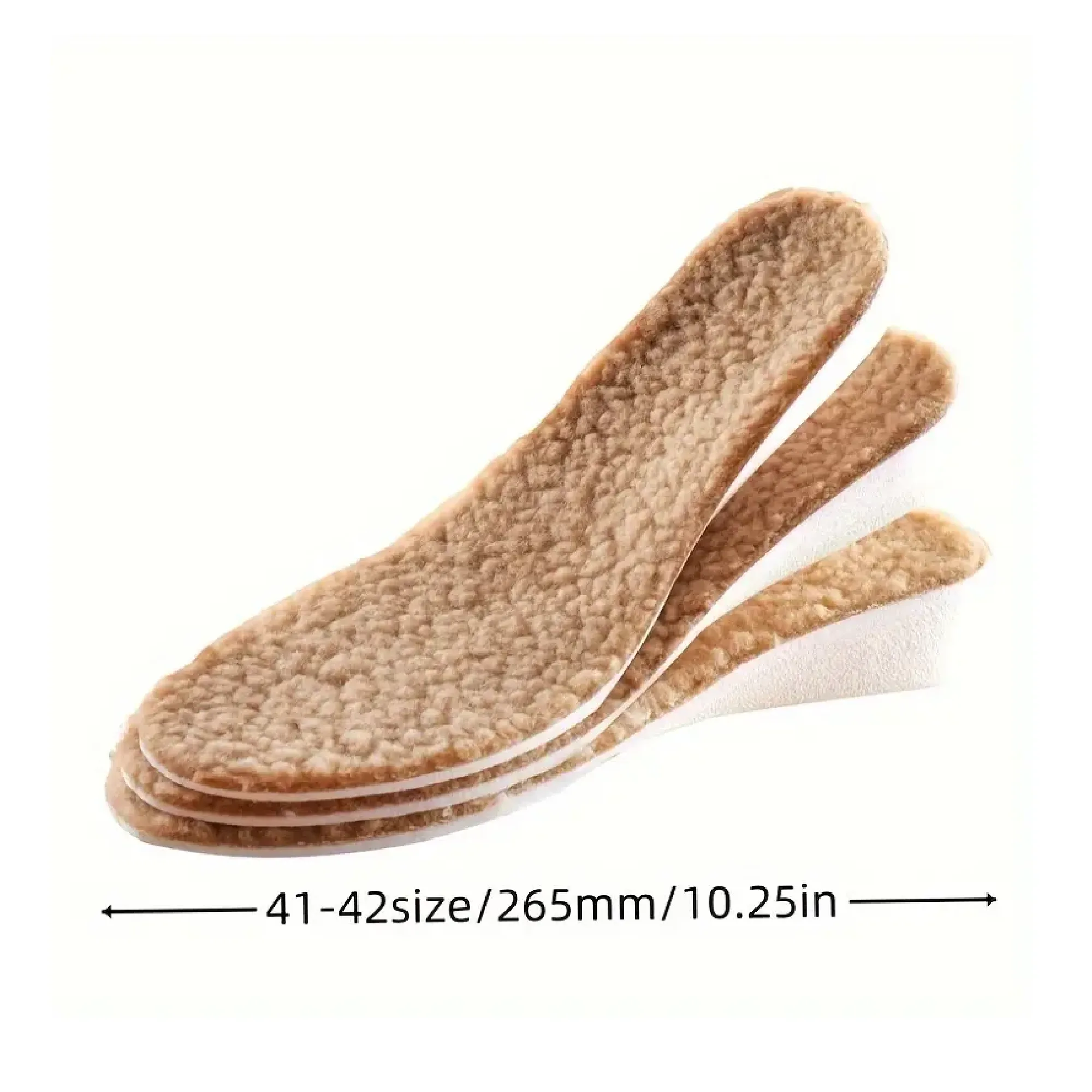 1Pair Thermal Thicken Warm Shoes Pads For Winter, Breathable Comfortable Insoles