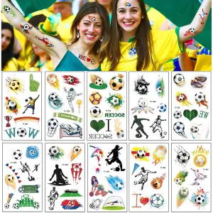 20 Sheet 2022 Football World Cup Football Sports Face Sticker