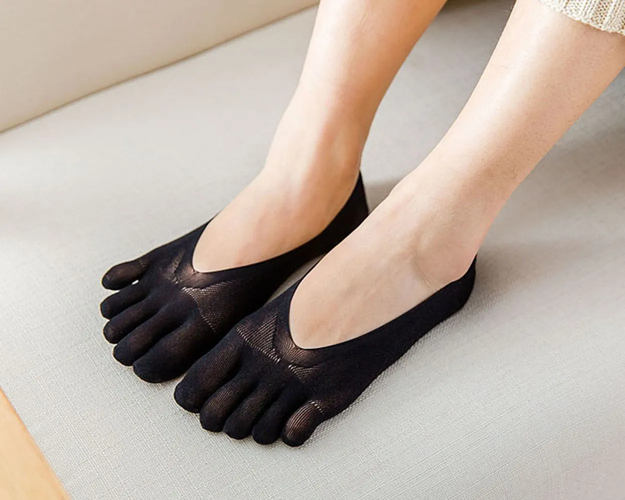 3 Pairs Thin Toe Socks for Women