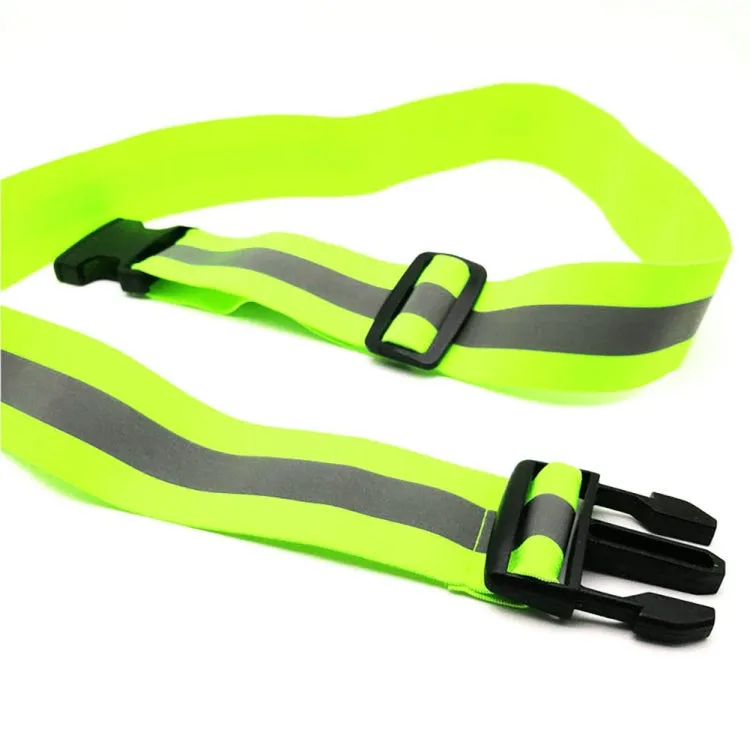 3 PCS Outdoor Adjustable Night Running And Cycling Reflective Waistband, Specification: 4cm Width(Blue)