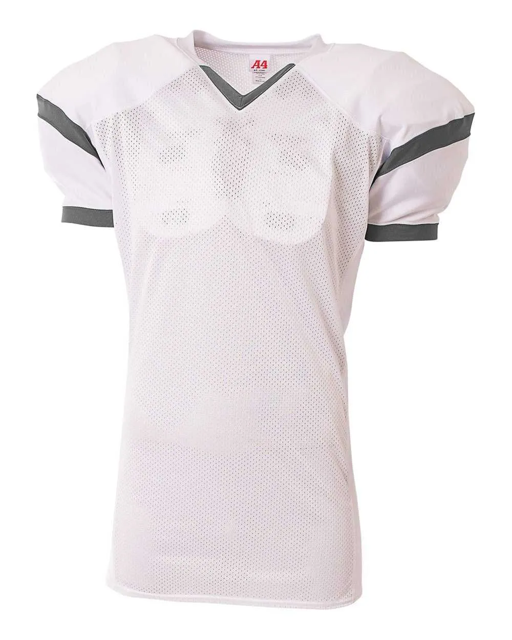 A4 N4265 The Rollout Football Jersey - White Graphite