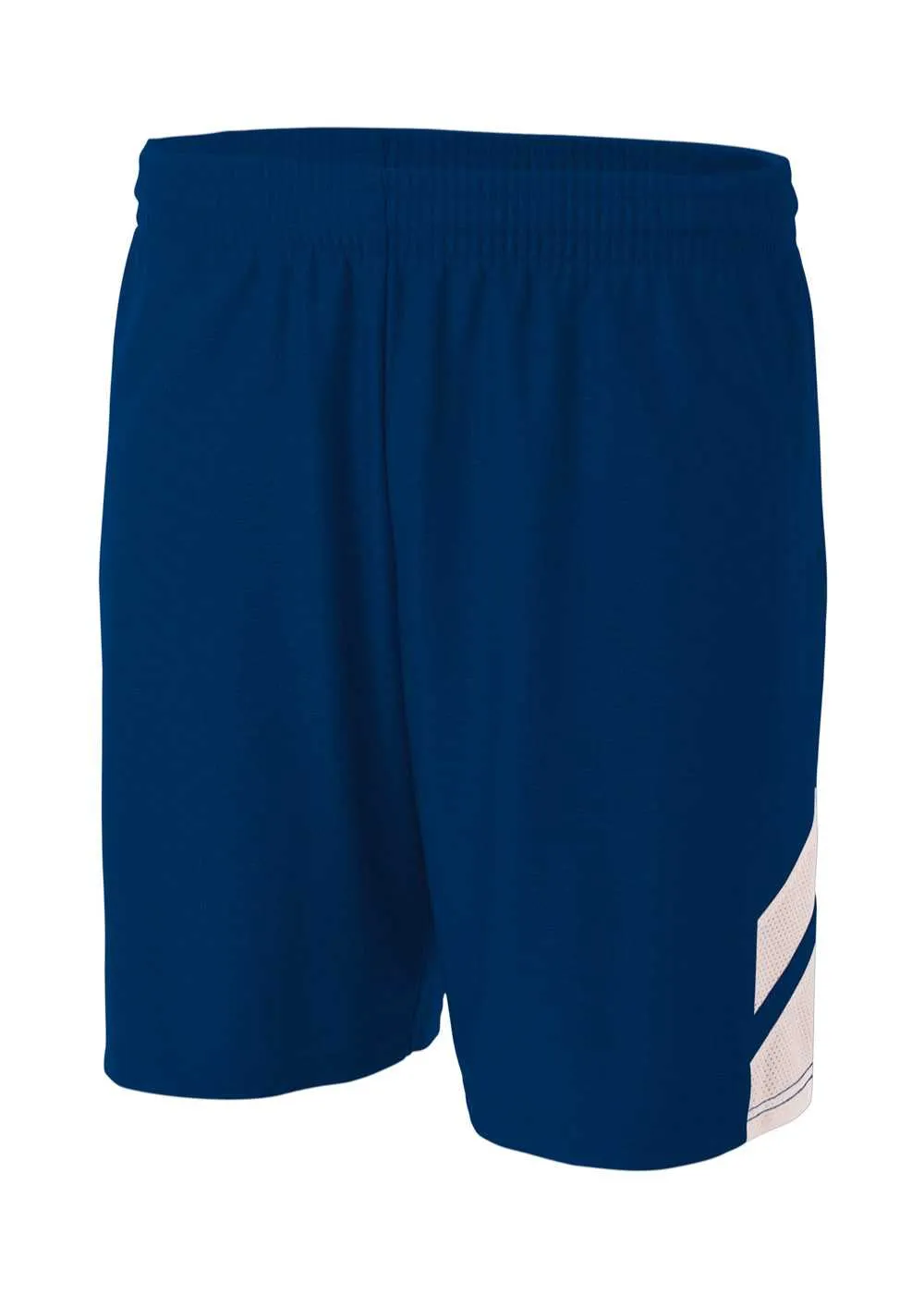 A4 NB5178 Fast Break Youth Short - Navy White