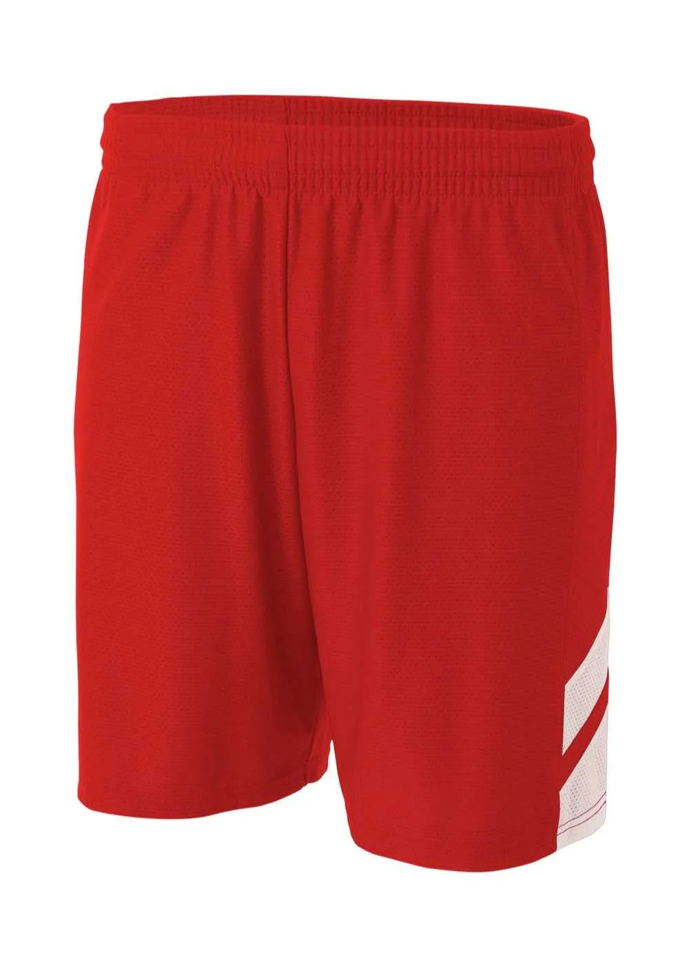 A4 NB5178 Fast Break Youth Short - Scarlet White