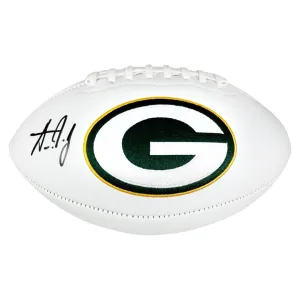 Aaron Jones Signed Green Bay Packers Official NFL Team Logo Football (Beckett)