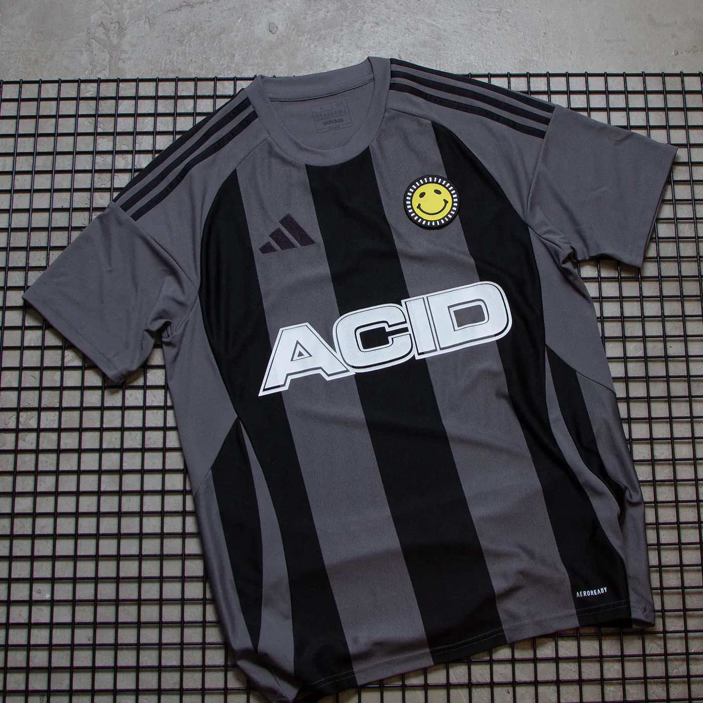 Acid FC Striped Club - Jersey - Grey/Black