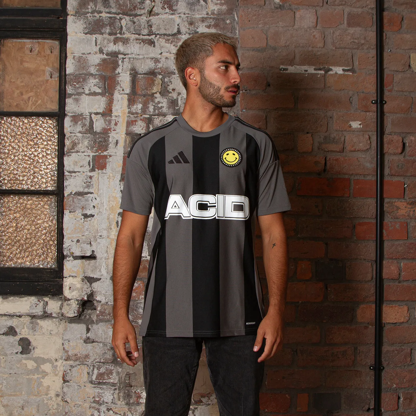 Acid FC Striped Club - Jersey - Grey/Black