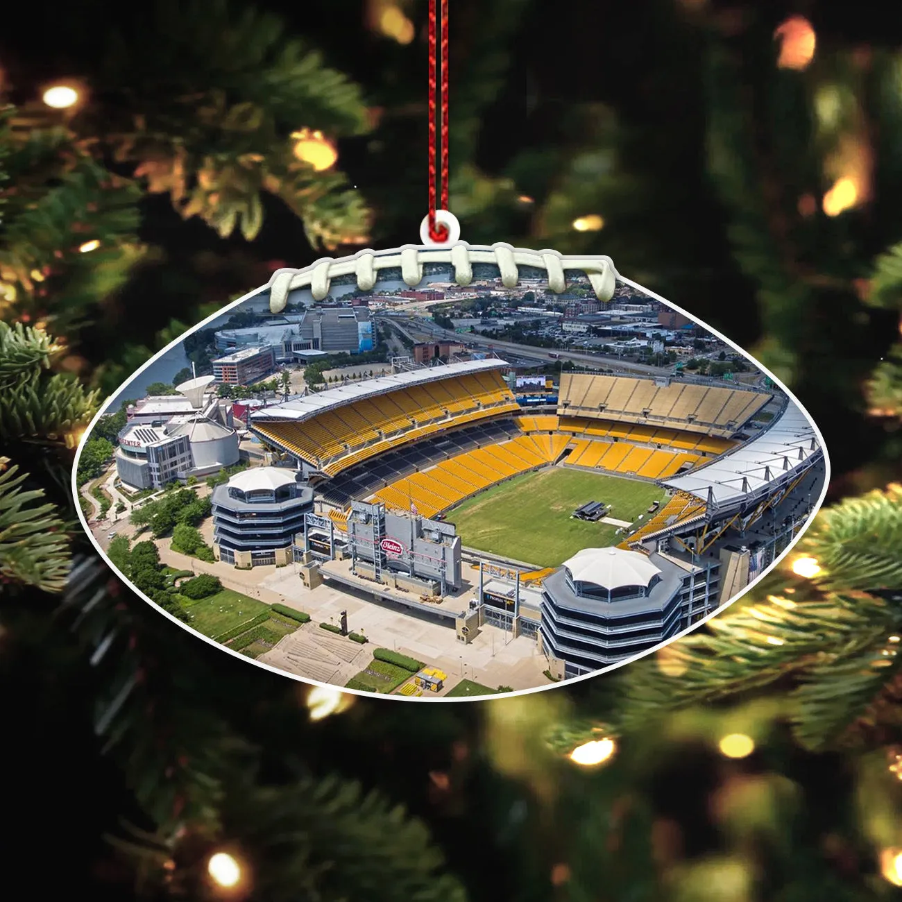 Acrisure Stadium- Pittsburgh Steelers American Football Acrylic Hanging Decorations Christmas Gifts Christmas Tree Ornaments