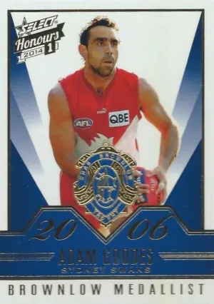 Adam Goodes, BG47, Brownlow Gallery, 2014 Select AFL Honours 1