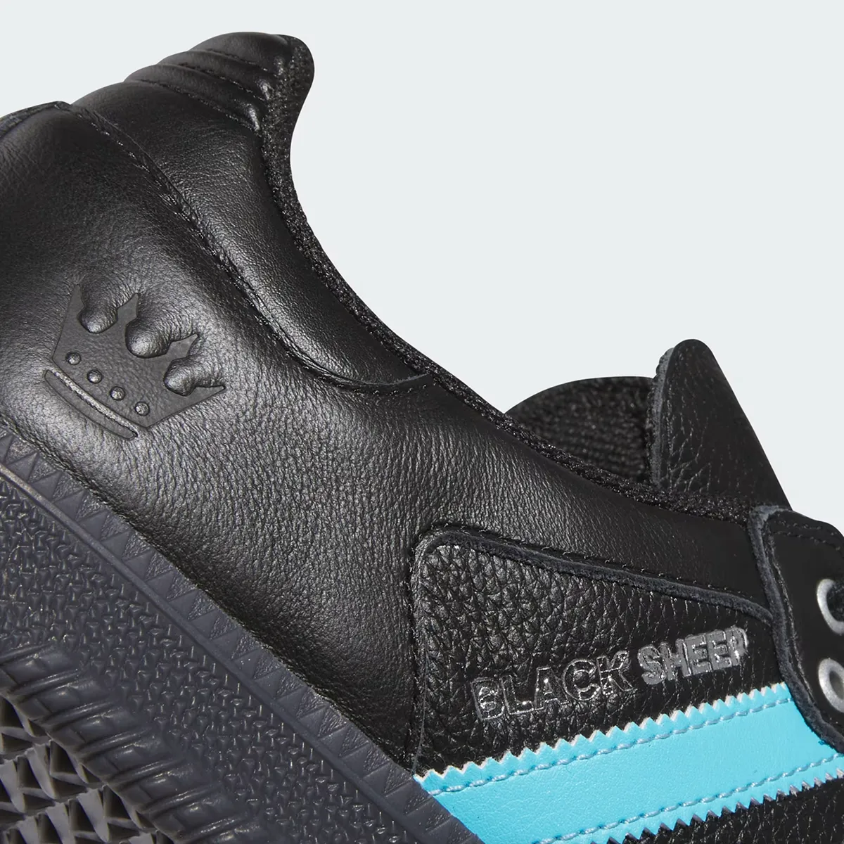 Adidas CLTFC x Black Sheep Samba ADV Shoes - Core Black / Cloud White / Ice Blue