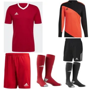 ADIDAS ENTRADA 22 SS KIT BUNDLE RED