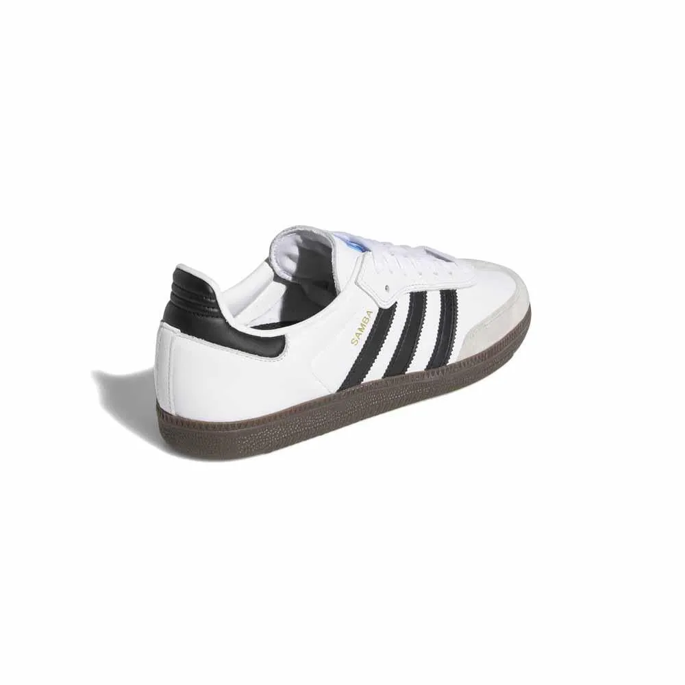 Adidas Skateboarding Samba ADV White Black Gum Skate Shoes