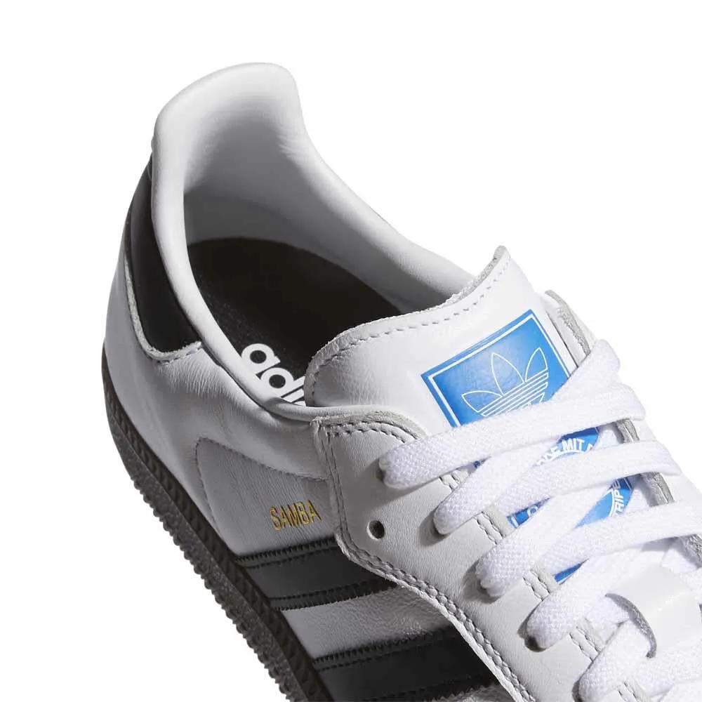 Adidas Skateboarding Samba ADV White Black Gum Skate Shoes