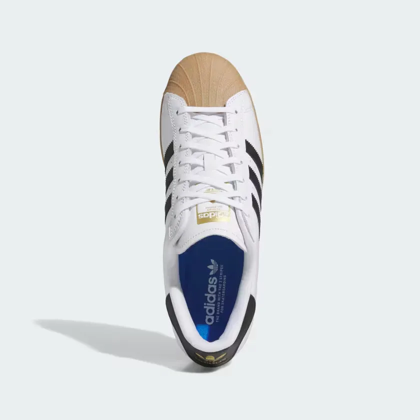 adidas Skateboarding Superstar ADV Skate Shoes - Cloud White / Core Black / Gumv