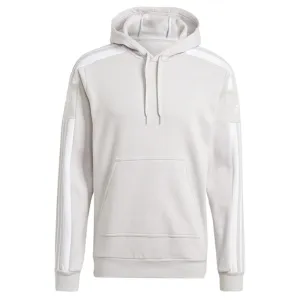 ADIDAS SQUADRA 21 SWEAT HOODY TEAM LIGHT GREY/WHITE