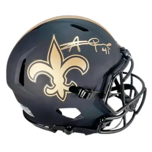 Alvin Kamara Signed New Orleans Saints Eclipse Speed Full-Size Football Helmet (Beckett)