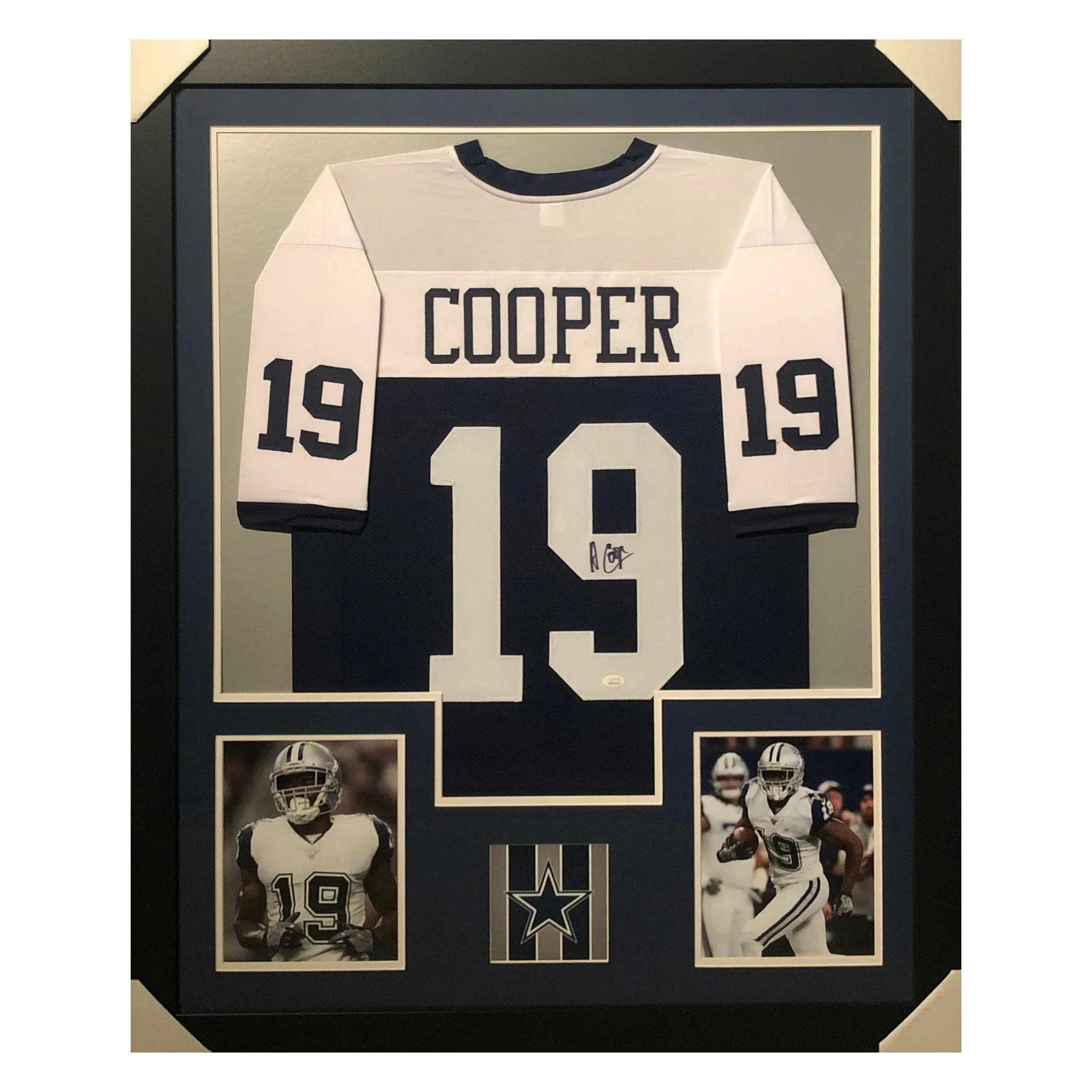 Amari Cooper Signed Framed Vertical Layout Pro Edition Thanksgiving Jersey (JSA)