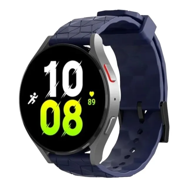 Amazfit 22mm Range compatible Silicone Football Pattern Watch Straps