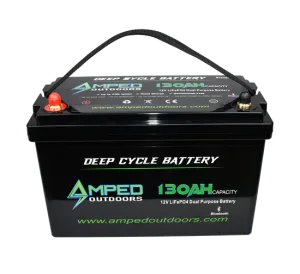 Amped Outdoors (LiFePO4) 130Ah 12.8v Lithium Battery