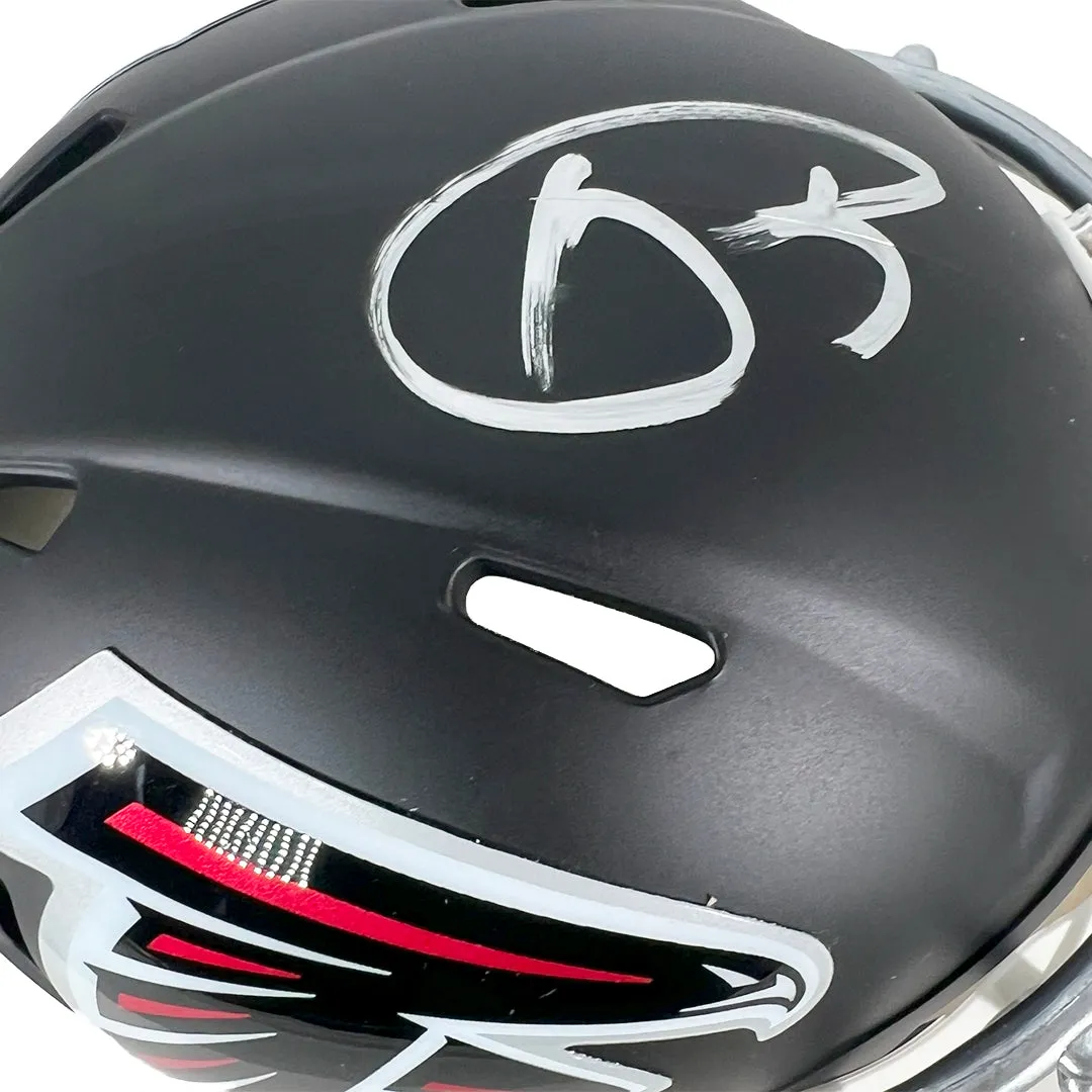 Andre Rison Signed Atlanta Falcons Speed Mini Football Helmet (Beckett)