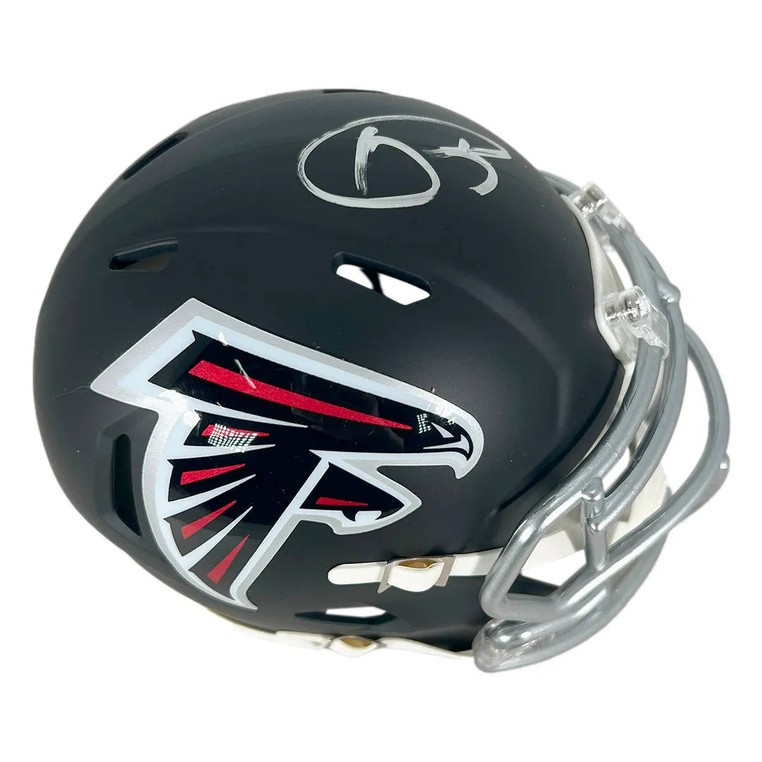 Andre Rison Signed Atlanta Falcons Speed Mini Football Helmet (Beckett)