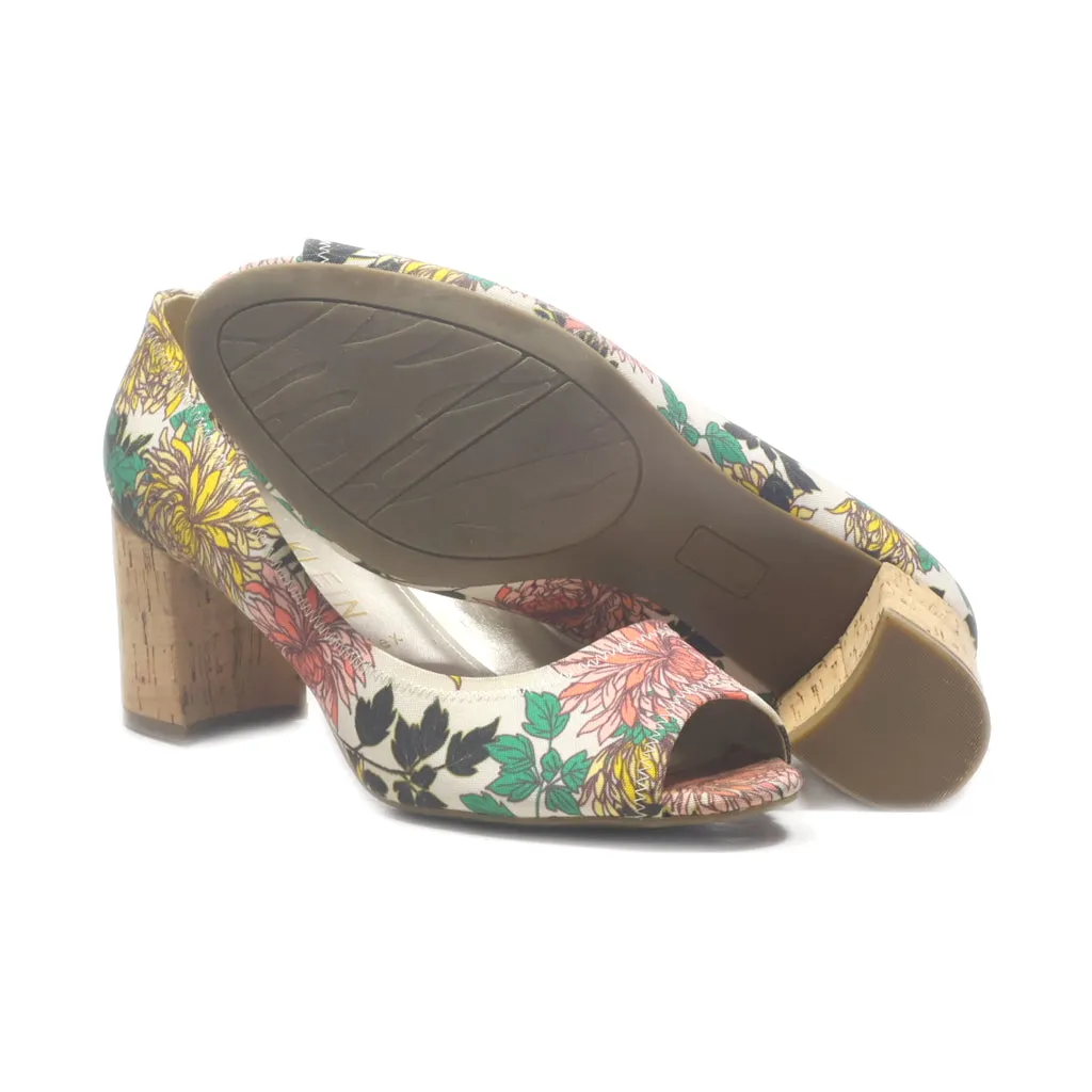 Anne Klein Peep Toe Canvas Multicolour Colour For Women