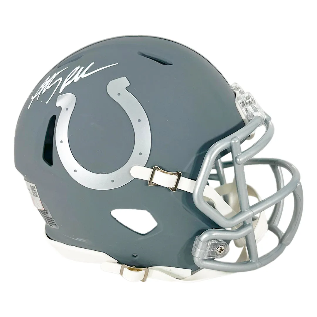 Anthony Richardson Signed Indianapolis Colts Slate Alternate Speed Mini Football Helmet (Fanatics)