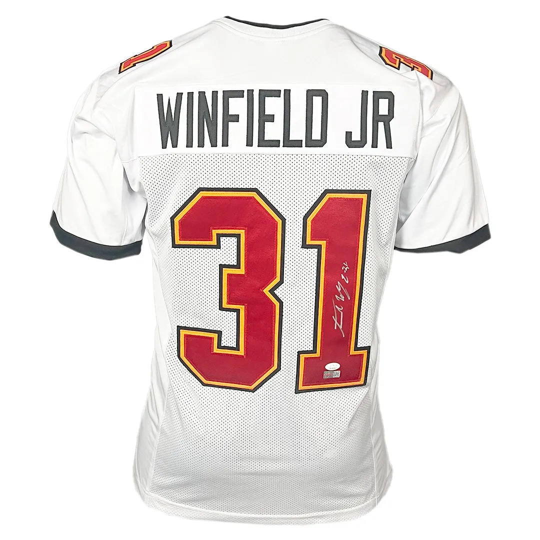 Antoine Winfield Signed Tampa Bay White Football Jersey (JSA)