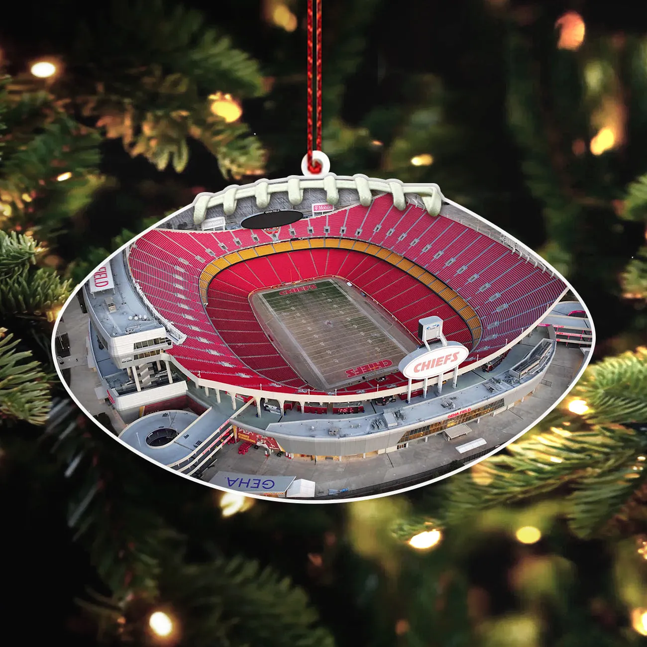 Arrowhead Stadium- Kansas City Chiefs American Football Acrylic Hanging Decorations Christmas Gifts Christmas Tree Ornaments