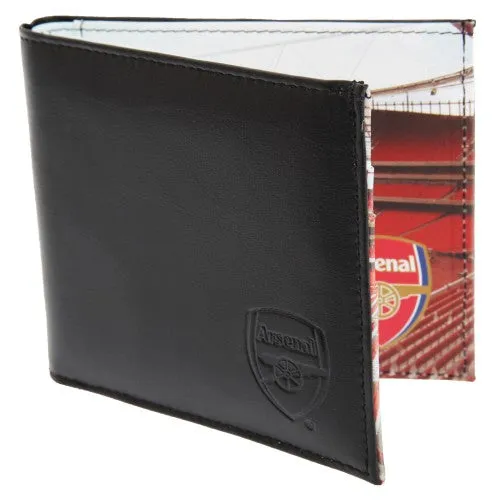 Arsenal FC Mens Official Football Stadium Leather Wallet