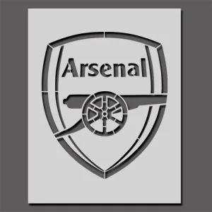 Arsenal Football Crest Stencil