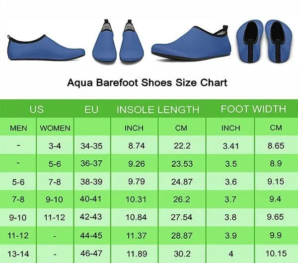 ASL Hand Sign Aqua Barefoot Shoes