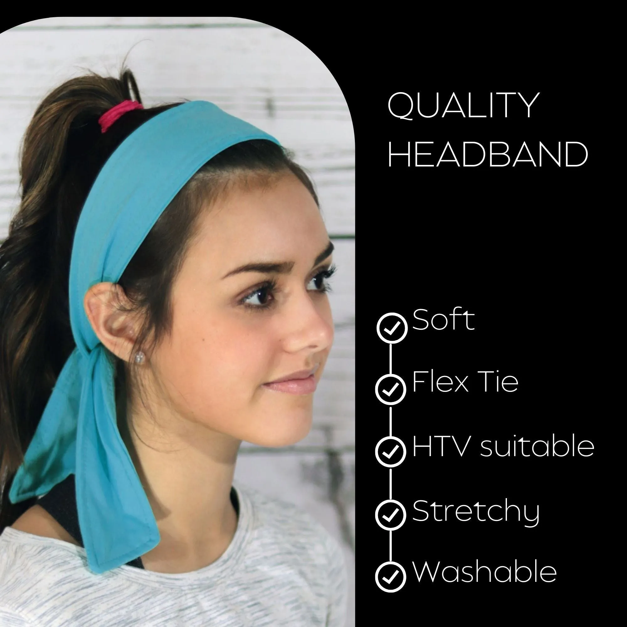 Assorted Tie Headbands - 12 Pack