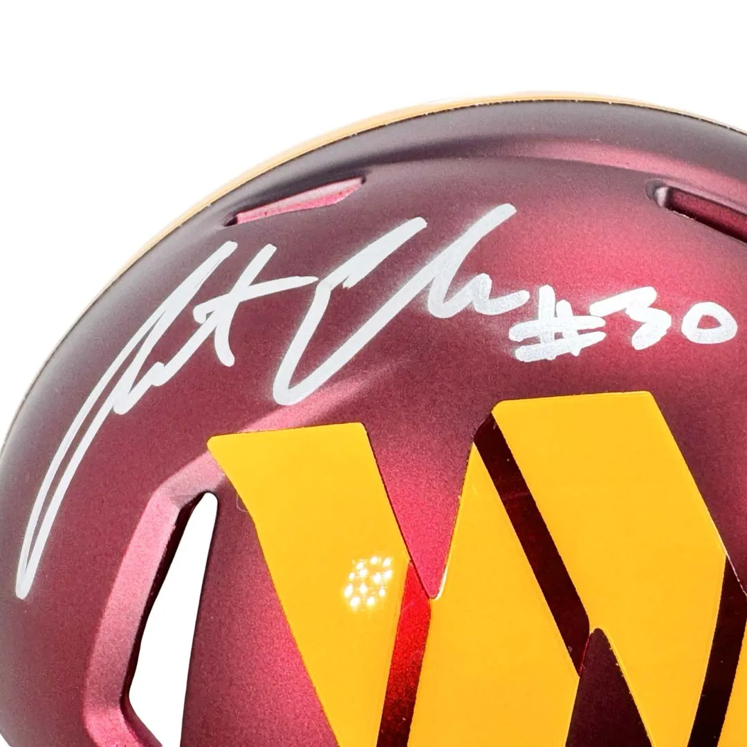 Austin Ekeler Signed Washington Commanders Speed Mini Football Helmet (Beckett)