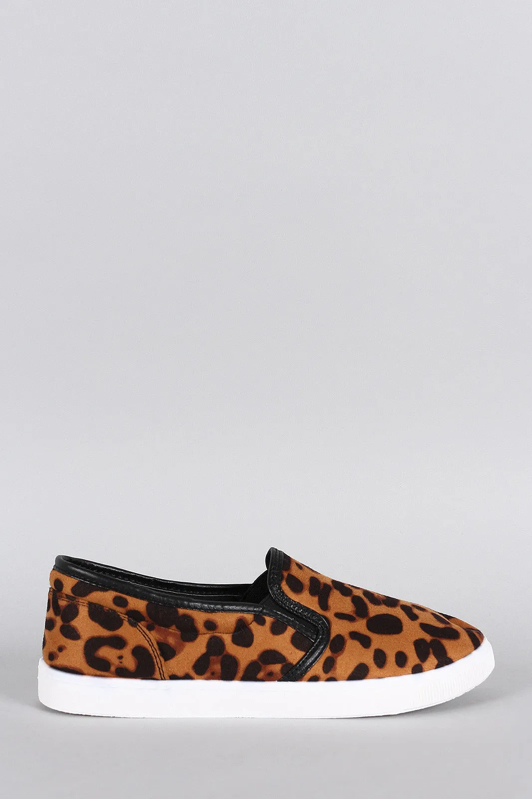 Bamboo Leopard Slip On Sneaker