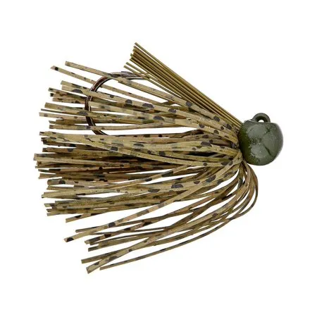 Bass Patrol Silicone Western Football Jig (Green Pumpkin  3/8 Oz)