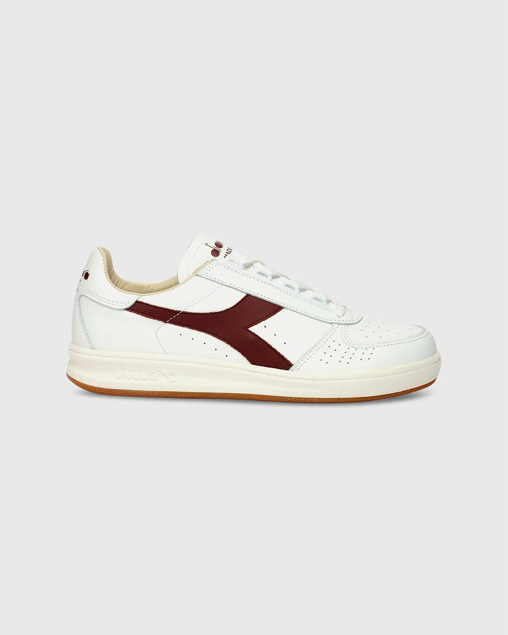 B.Elite H Italia Sport Sneaker in White/Port