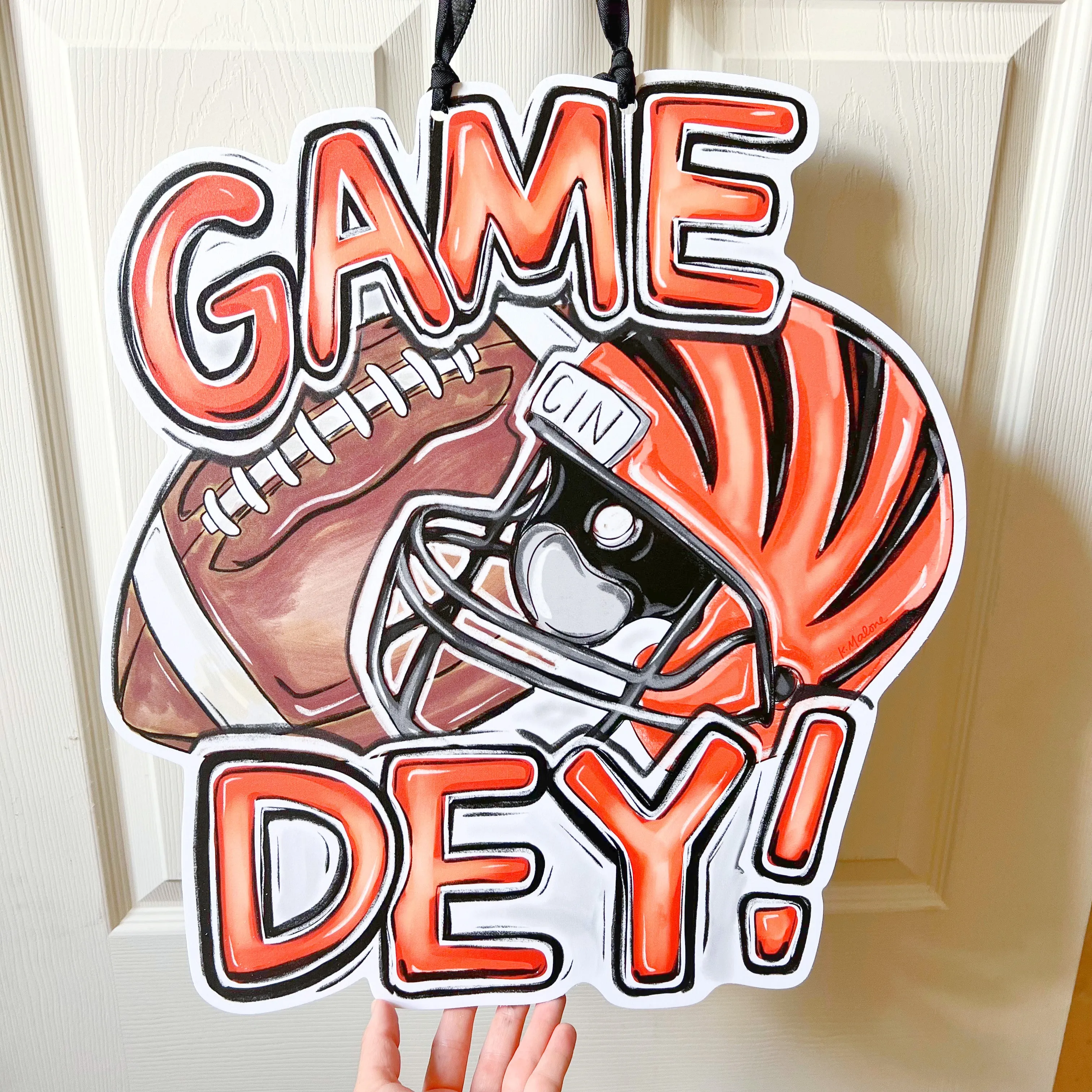 Bengals Game Dey Door Hanger - ONLINE EXCLUSIVE