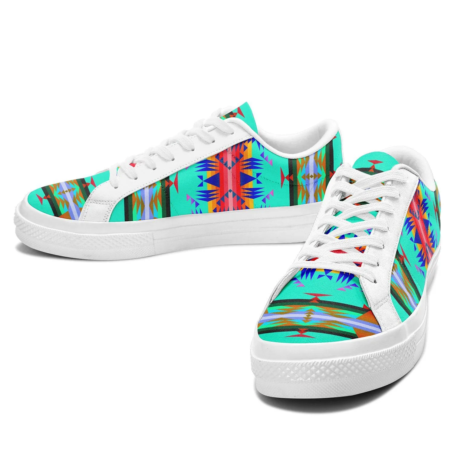 Between the Mountains Spring Aapisi Low Top Canvas Shoes White Sole