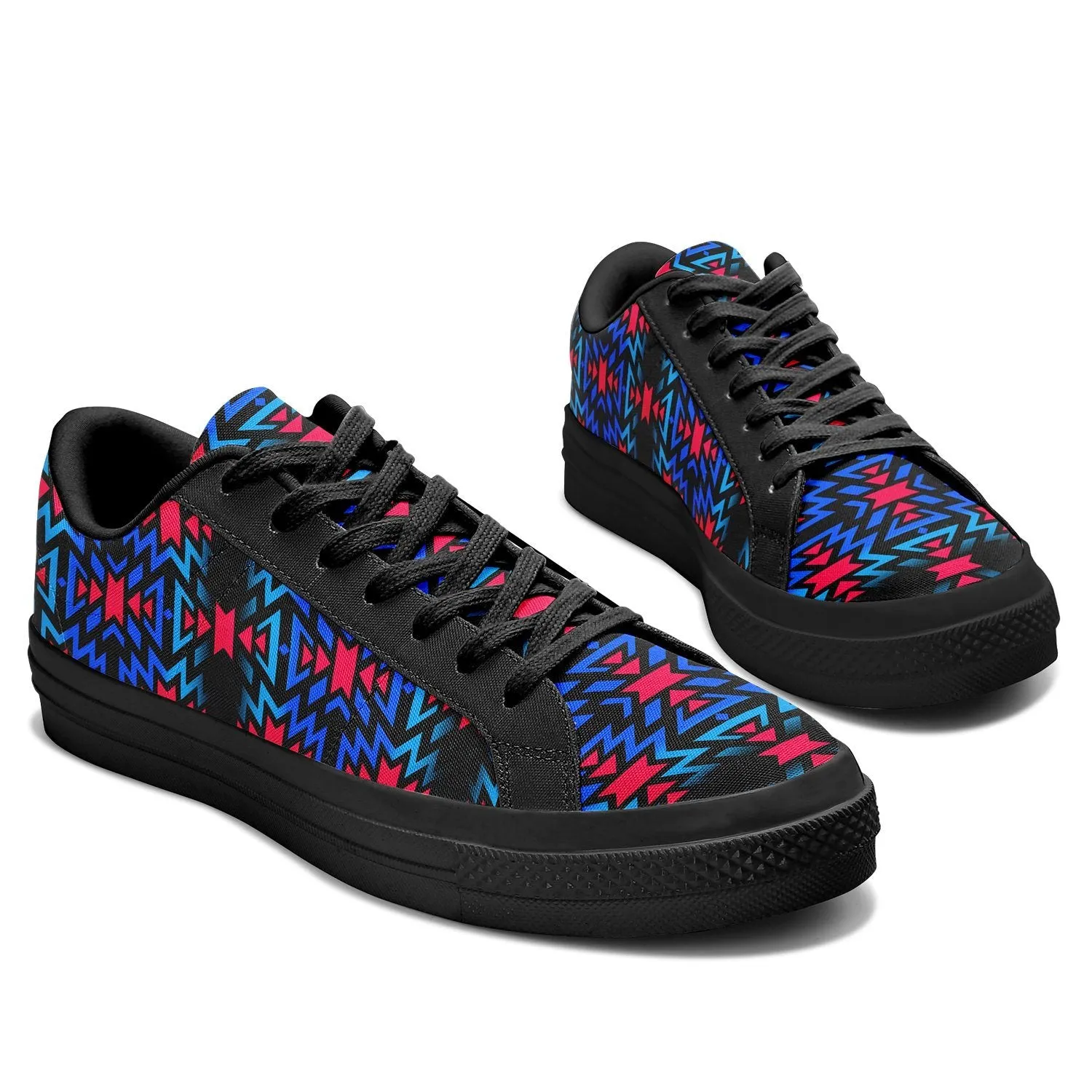 Black Fire Dragonfly Aapisi Low Top Canvas Shoes Black Sole