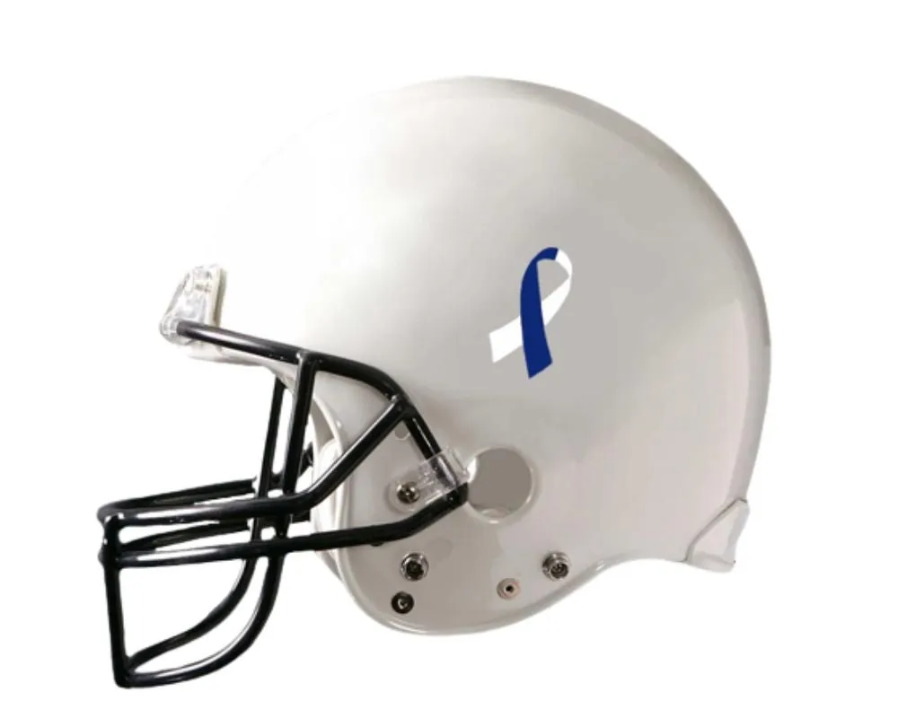 Blue & White Ribbon Decals