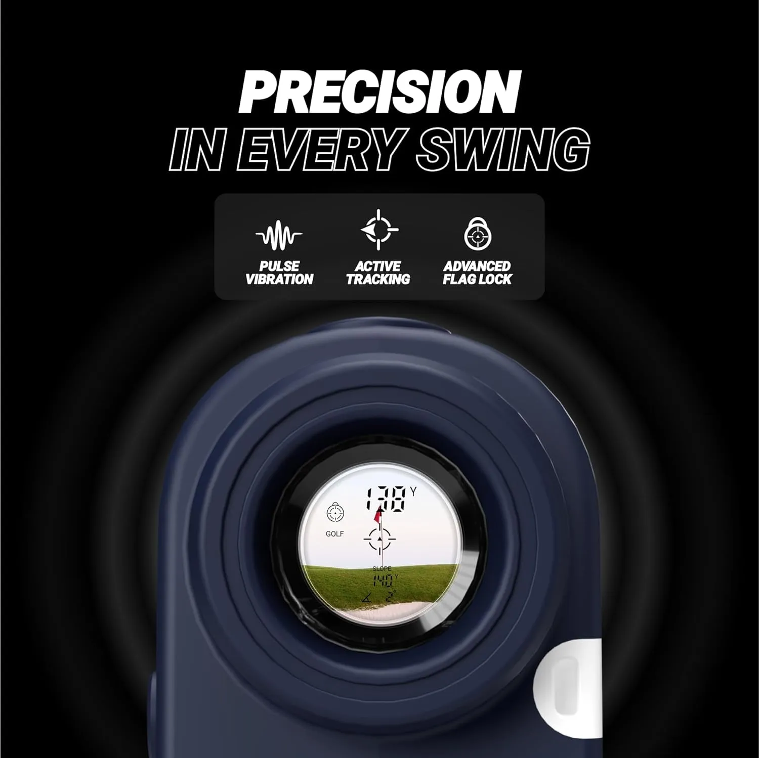 Blue Tees Golf - Series 2 Pro plus   Laser Rangefinder with Slope Switch - 800 Yards Range, Slope Measurement, Flag Lock with Pulse Vibration, 6X Magnification