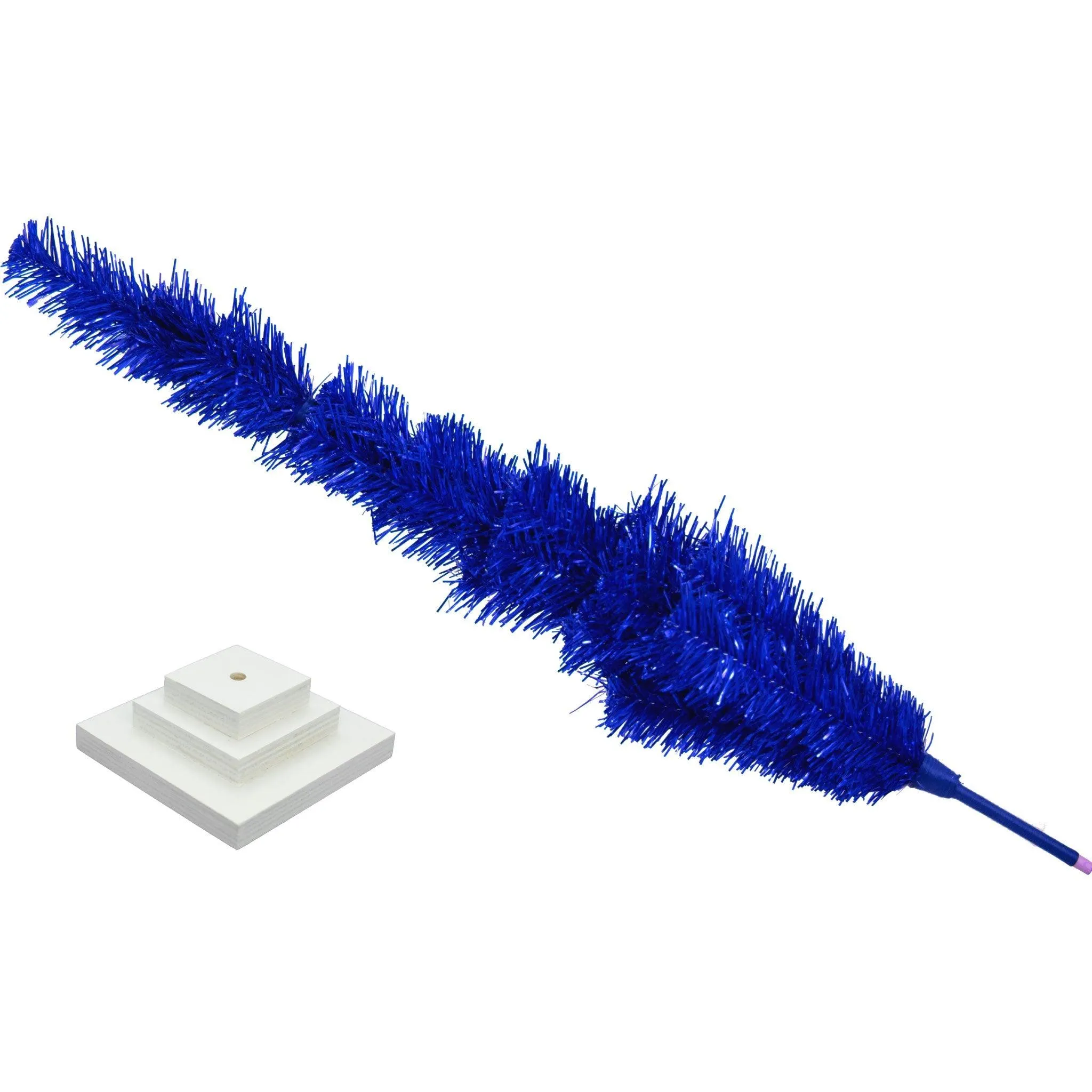 Blue Tinsel Christmas Tree