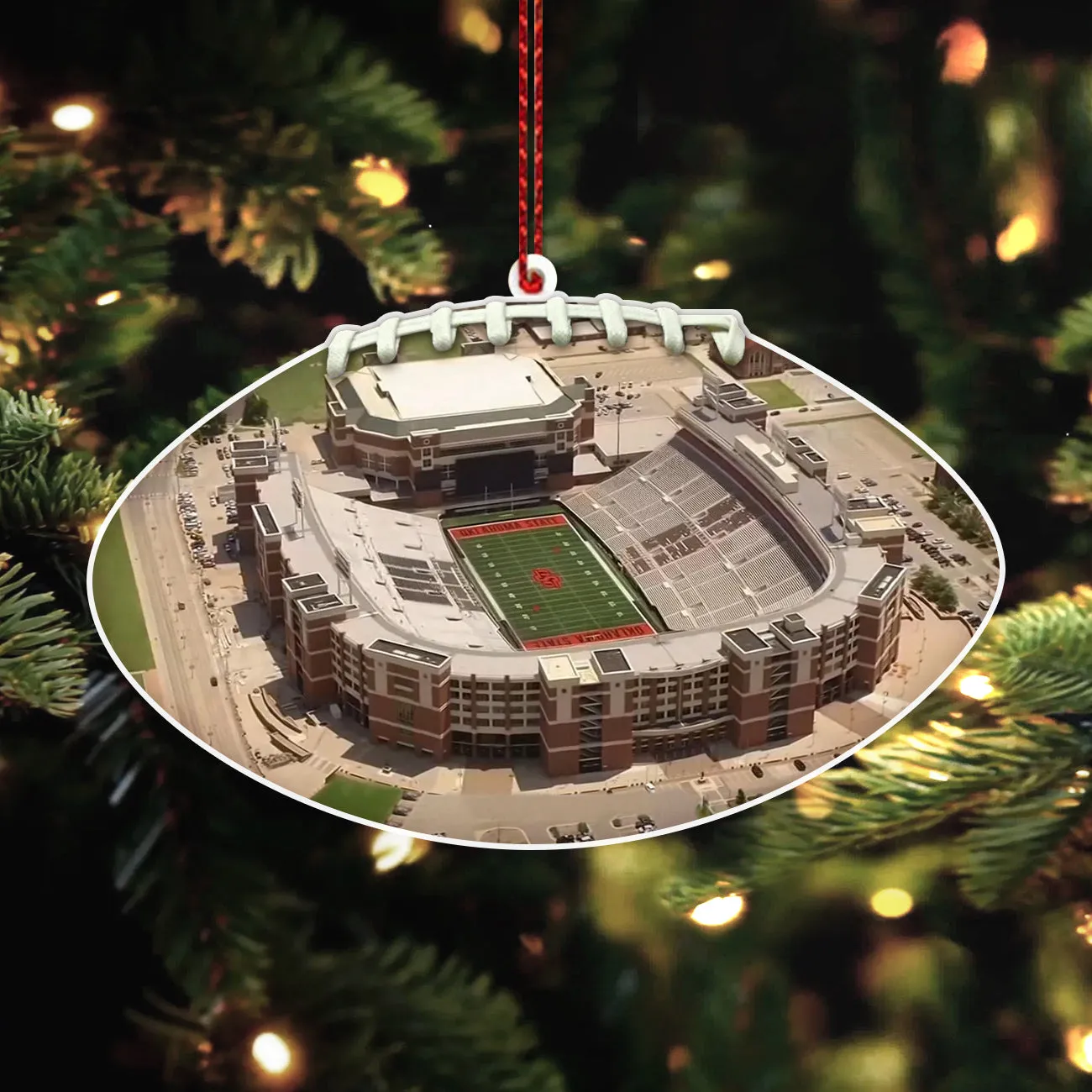 Boone Pickens Stadium- Oklahoma State Cowboys Football Acrylic Hanging Decorations Christmas Gifts Christmas Tree Ornaments