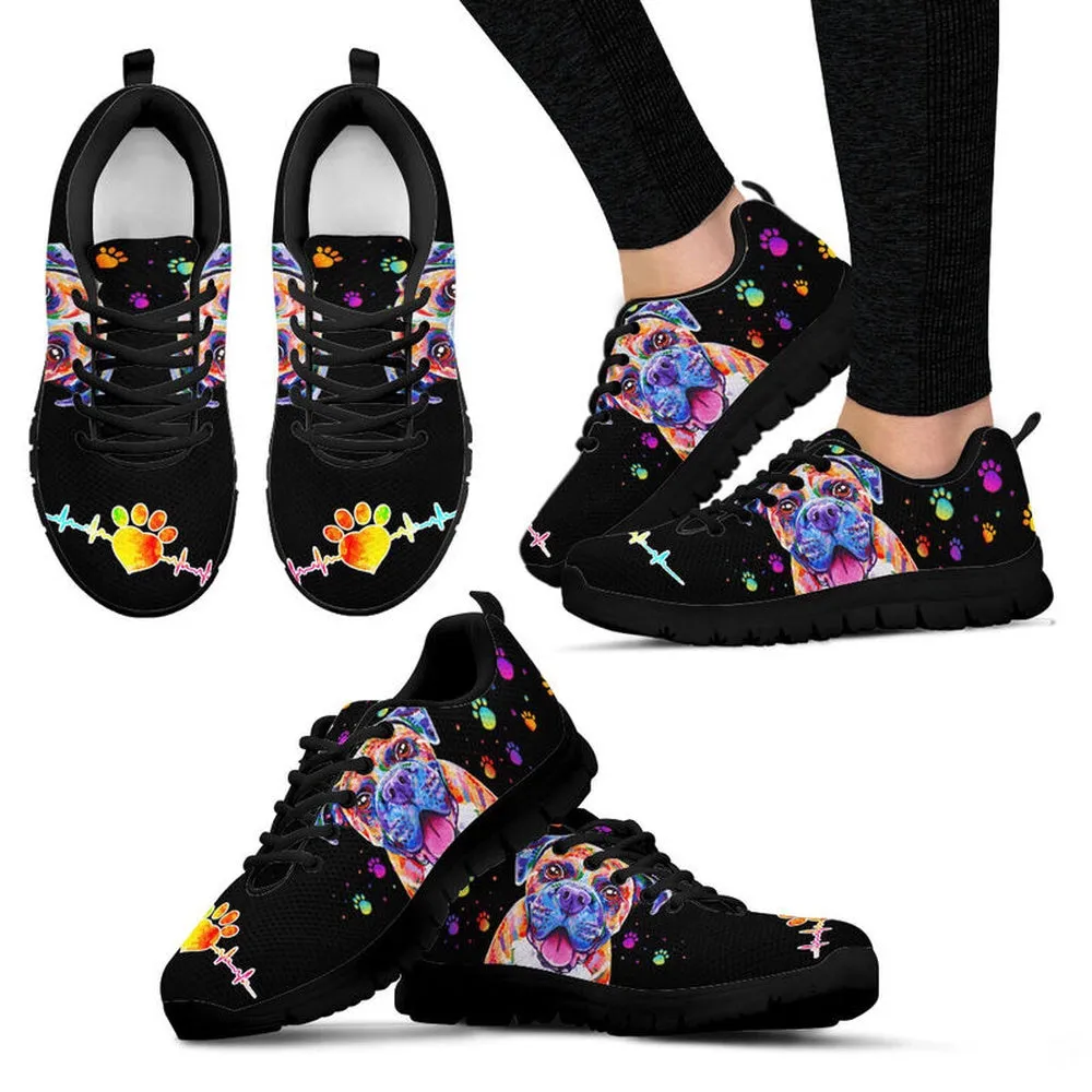 Boxer Sneaker, Boxer Dog Art Colorful Sneaker Shoes, Boxer Shoes