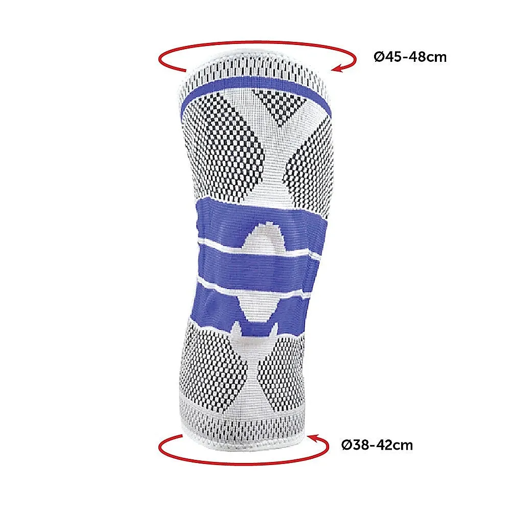 Breathable Full Knee Support Brace, Gel Padding, Medium