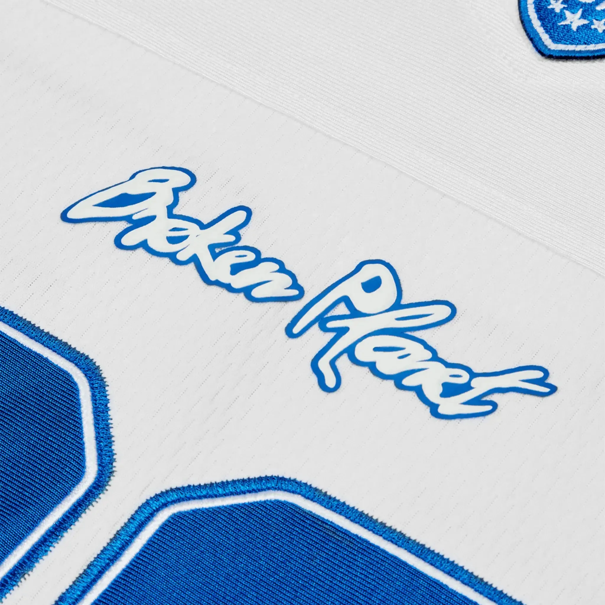 Broken Planet White Blue Football Jersey