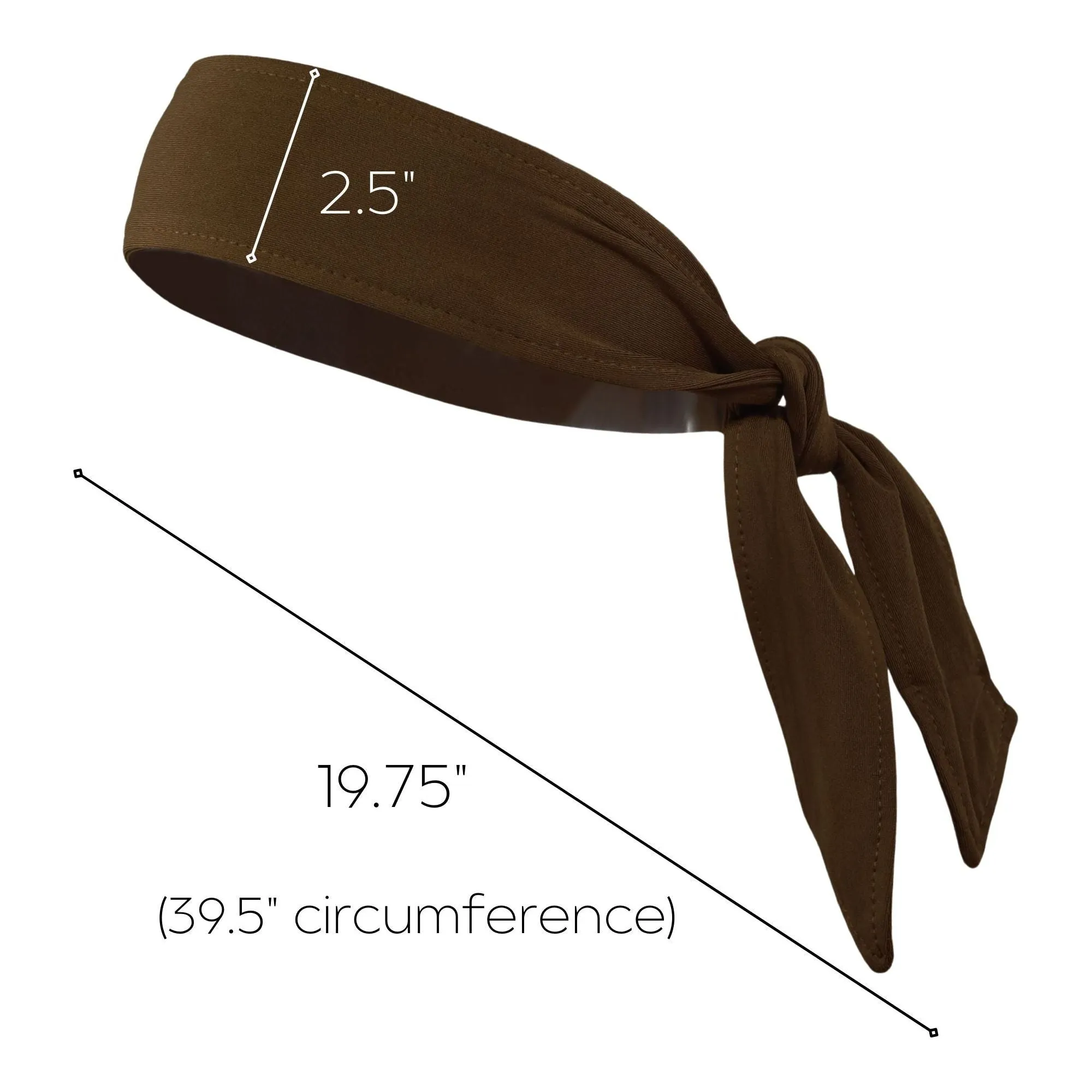 Brown Tie Headband