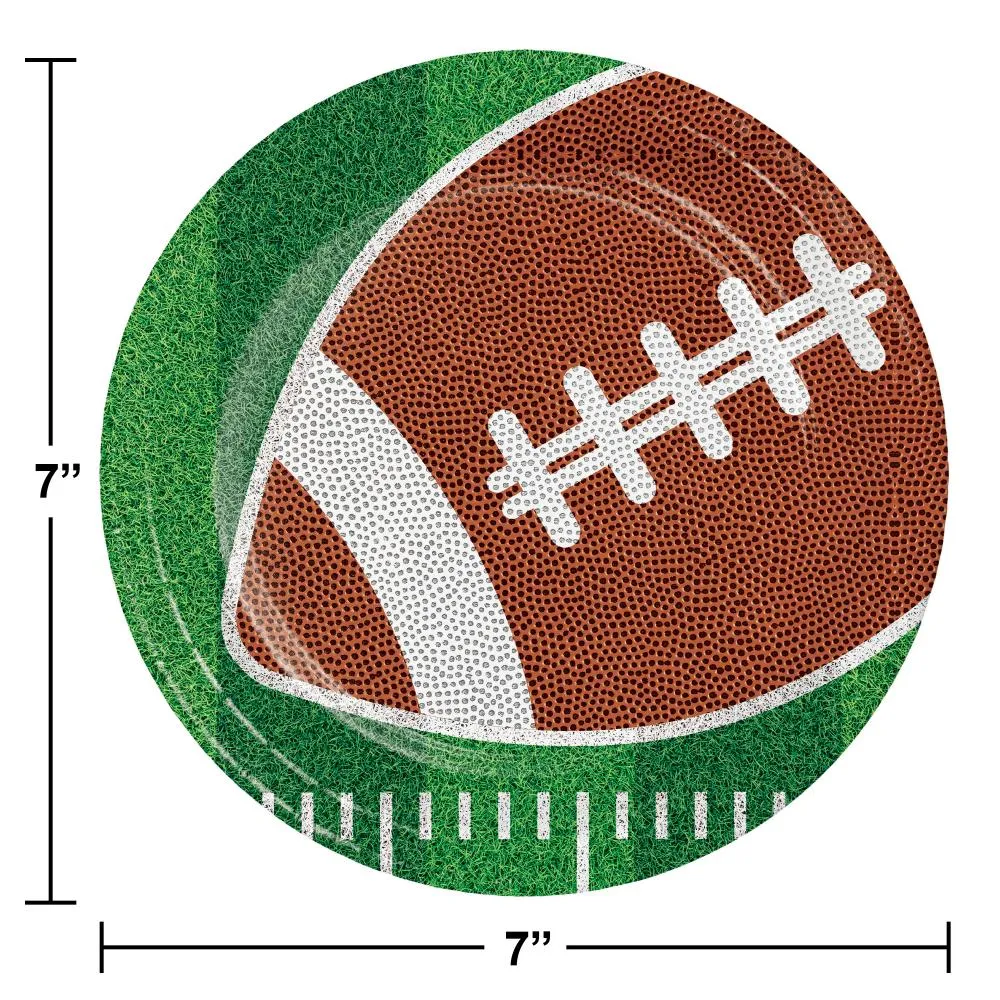 Bulk Tailgate Time Paper Dessert Plate (Case of 96)